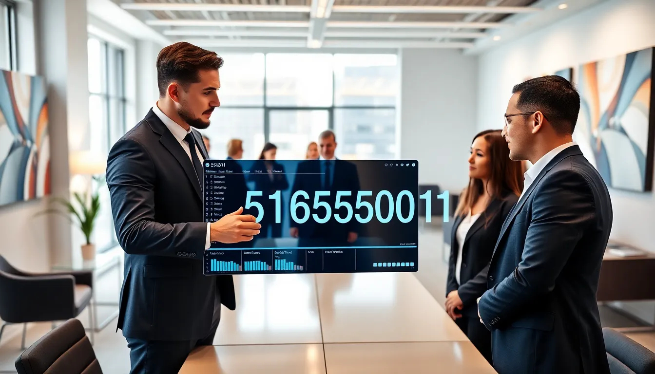 diverse team analyzing data in a modern office setting.